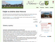 Tablet Screenshot of hokovce.eu